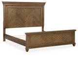 Karallin - King Panel Bed - Medium Brown