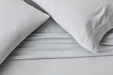 Linen-Weave Cotton Queen Sheet Set - Fog