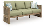 Serena Shores - Beige / Green - Sofa With Cushion