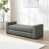 Ottoman With Unique Armrest Design For Living Spaces