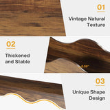 Console Table With Storage, Narrow Entryway Stand For Living Hallway - Light Brown