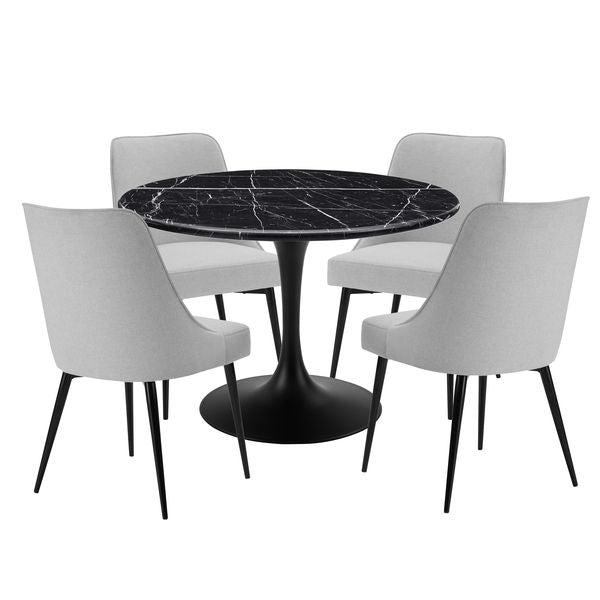 Colfax - Dining Set With Black Table