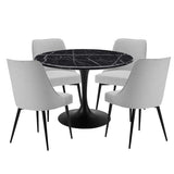 Colfax - Dining Set With Black Table