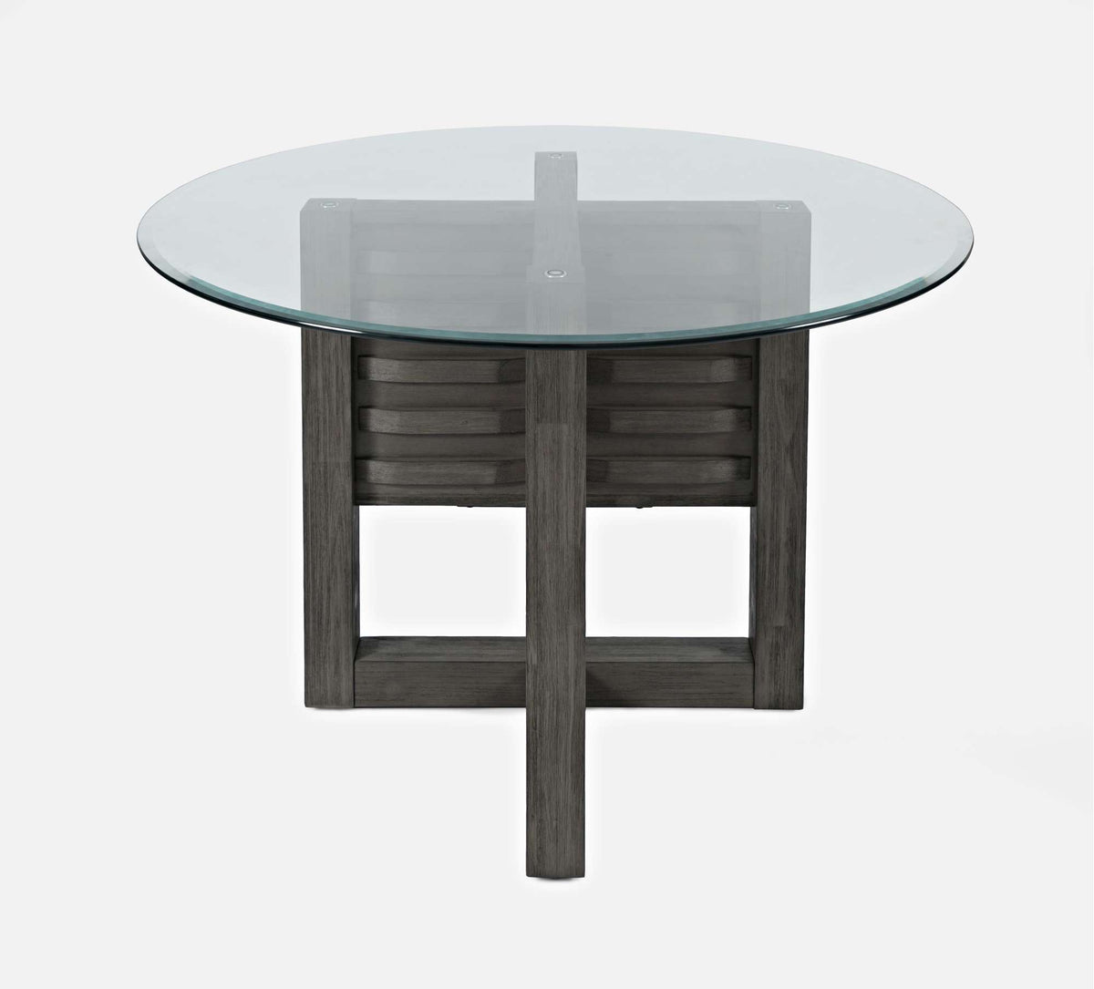 Altamonte - Glass Table - Brushed Gray