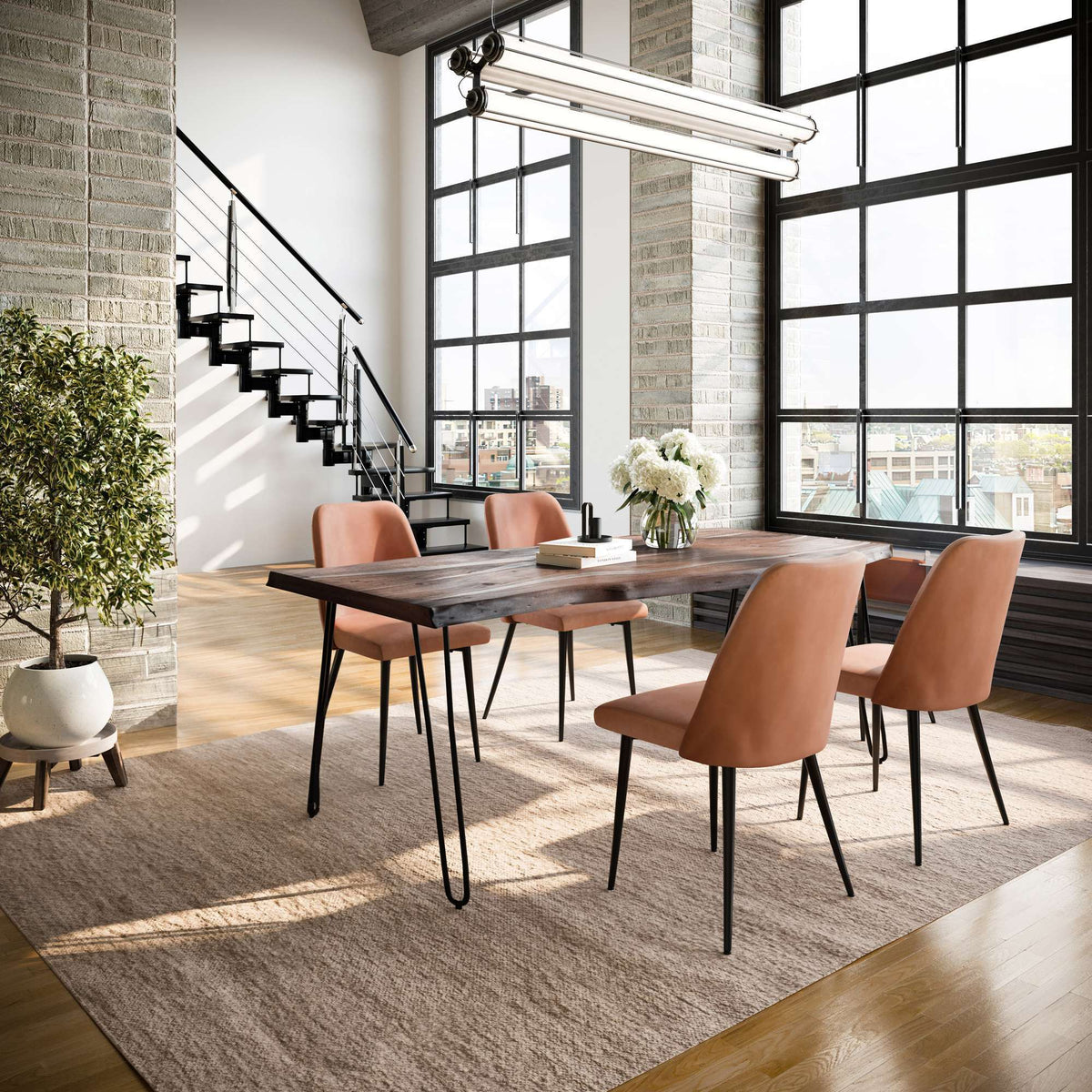 Nature's Edge - Dining Set - Slate