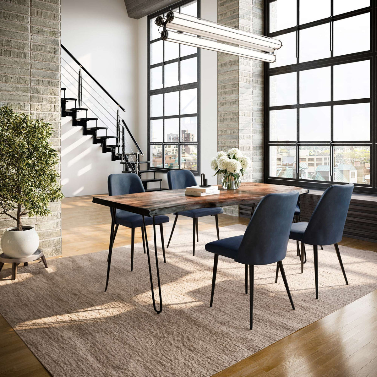 Nature's Edge - Dining Set - Chestnut