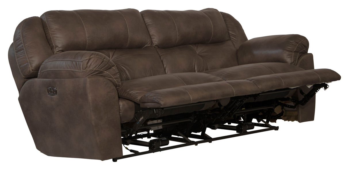 Ferrington - Power Lay Flat Reclining Sofa with Power Adjustable Headrest & Lumbar