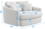 Matty - Round Accent Cuddle Chaise