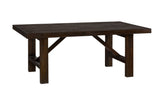 Kona Grove - Trestle Dining Table - Chocolate Dark Brown