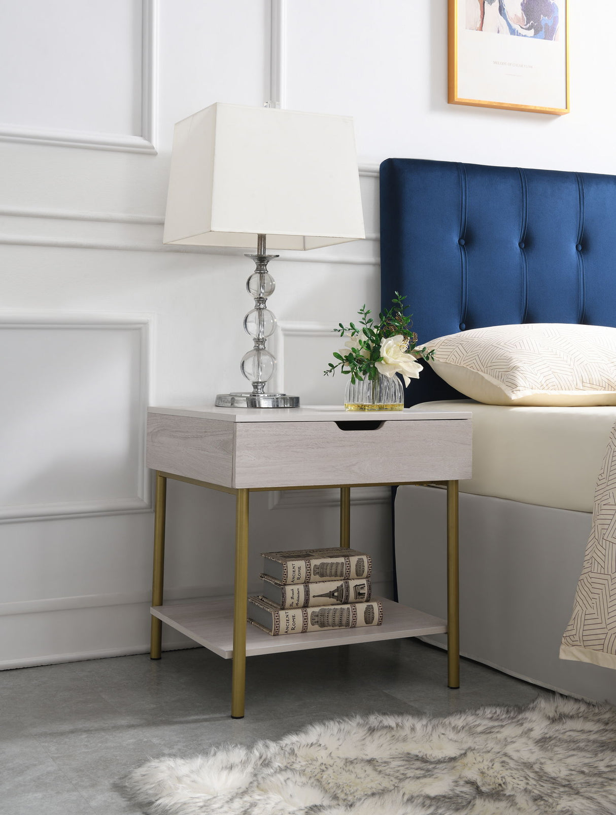 Whitman - Square End Table - White