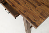 Cannon Valley - 6 Piece Dining Set - Distressed Medium Brown