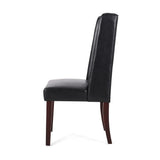 Sophisticated Tufted Dining Chair With High Back Design