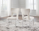 Chalanna - Dining Upholstered Side Chair (Set of 2) - White