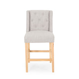 Vienna - Contemporary Fabric Tufted & Wingback Counter Stools (Set of 2)