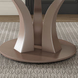 Table With Rotating Tray Scratch & Heat For Kitchen & Restaurant, 4 Chairs - White