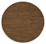 Mackifeld - Round End Table - Warm Brown