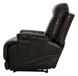 Naples - Power Lay Flat Recliner With Extended Ottoman - Chocolate