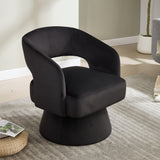 Swivel Barrel Chair With 360 Degree Rotation