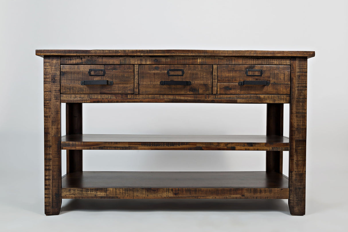 Cannon Valley - Sofa Table - Distressed Medium Brown
