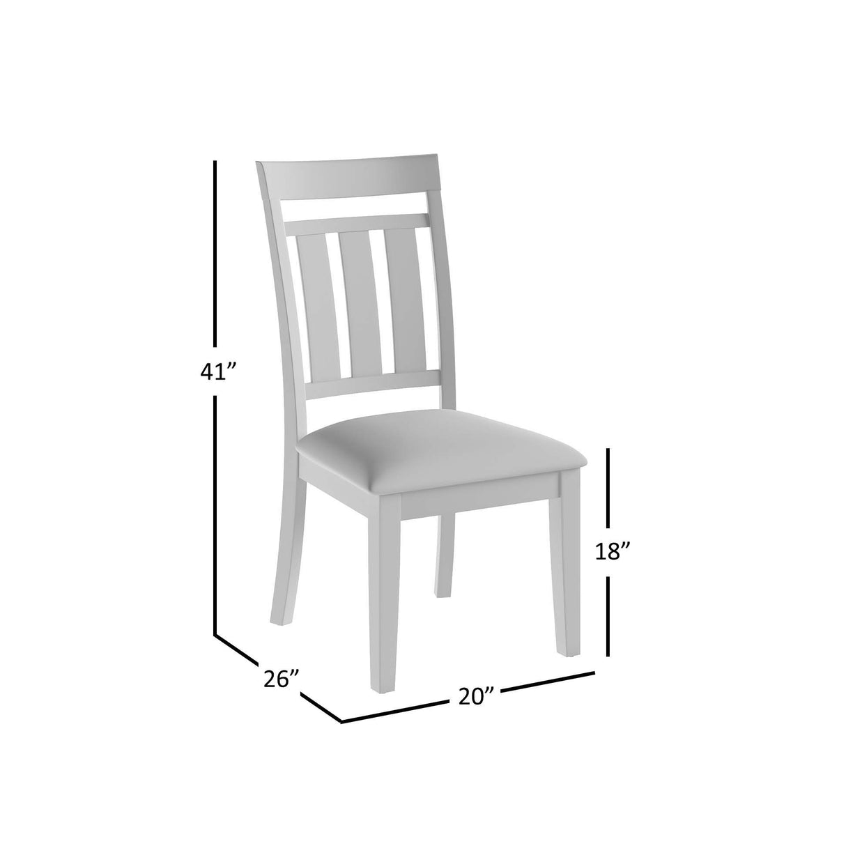 Kona Grove - Slatback Chair (Set of 2) - Chocolate Dark Brown