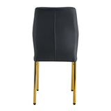 Luxury Simple Chair With Metal Gold Leg
