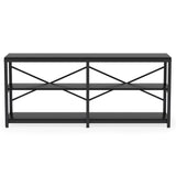 Console Table With X Back Design, Extra Long Storage