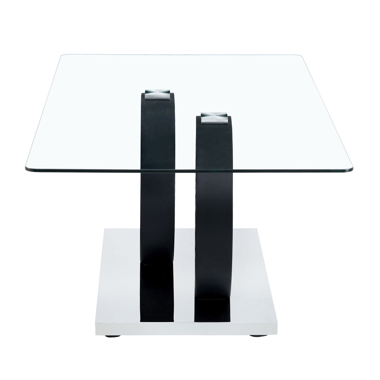Contemporary Style Glass Top Coffee Table