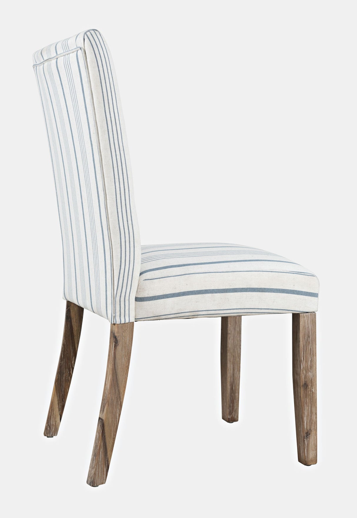 Eastern Tides - Upholstered Dining Chair (Set of 2) - Blue Stripe / White