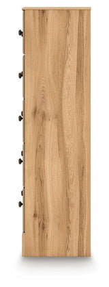 Aleaport - Warm Brown - Five Drawer Chest