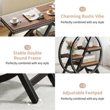 Modern Narrow End Table With 3 Tier Shelves