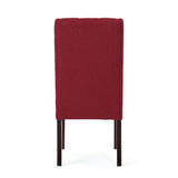 Sophisticated Tufted Dining Chair With High Back Design
