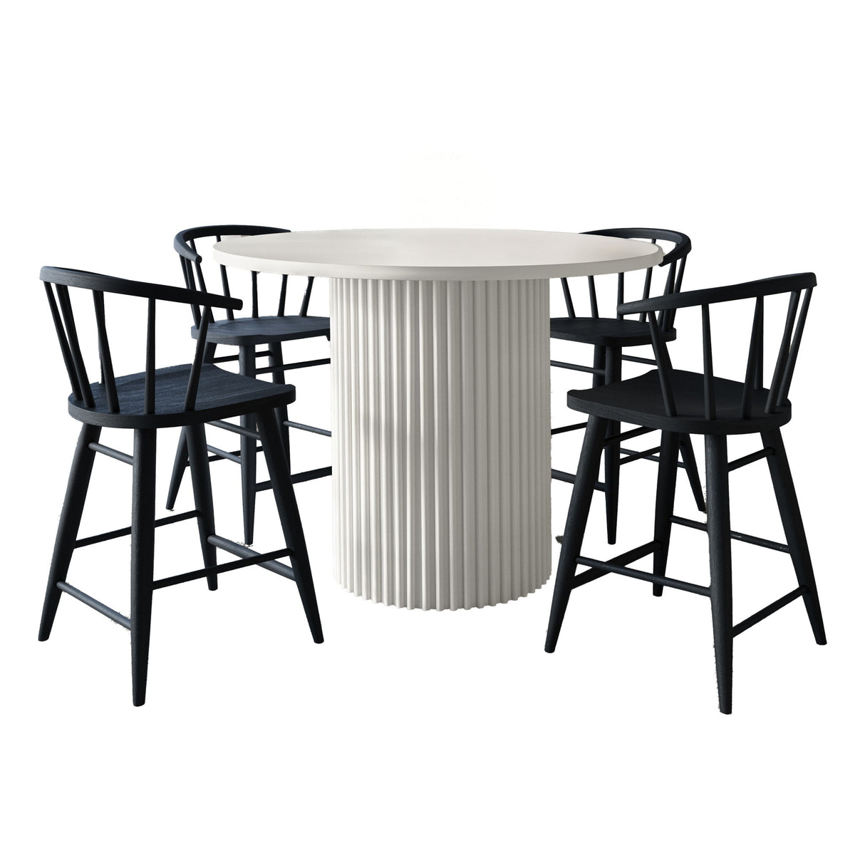 Auden - 5 Piece Counter Height Dining Set - Black