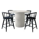 Auden - 5 Piece Counter Height Dining Set - Black