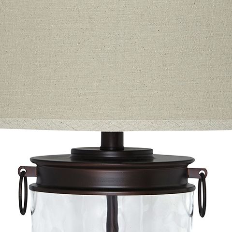 Tailynn - Clear / Bronze Finish - Glass Table Lamp