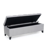 Glouster - Storage Ottoman - Light Gray