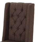 Sophisticated Tufted Dining Chair With High Back Design