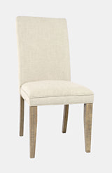 Carlyle Crossing - Upholstered Chair (Set of 2) - Distressed Medium Brown / Beige