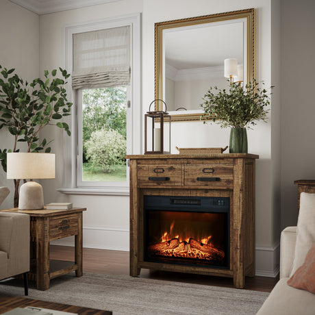 Cannon Valley Electric Fireplace Media Console