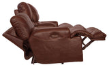 Wembley - Power Headrest With Lumbar Lay Flat Reclining Console Loveseat