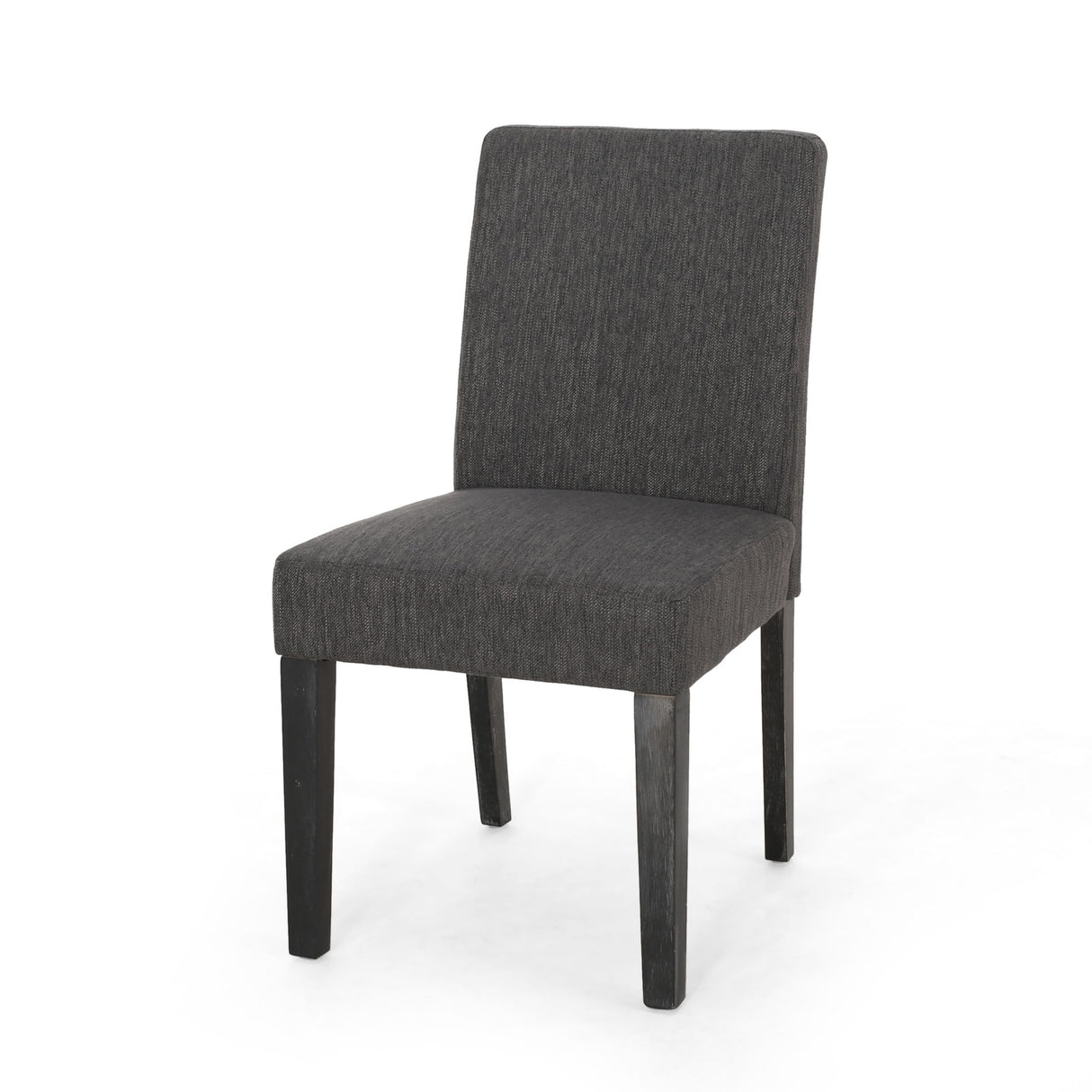 Contemporary Dining Chair With Upholstered Seating And Tapered Legs