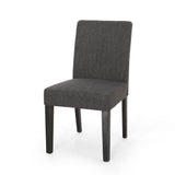 Contemporary Dining Chair With Upholstered Seating And Tapered Legs