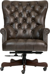 Jefferson Exec Chair Burnished Walnut