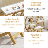 Modern Narrow End Table With 3 Tier Shelves