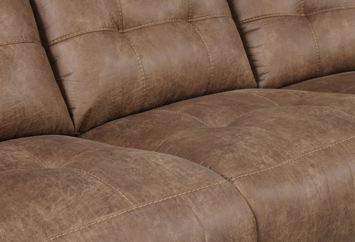 Anastasia - 3 Piece Sectional - Light Brown