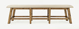 Telluride - Counter Bench - Driftwood Gray / Beige
