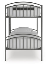 Lanceburg - Twin/Twin Bunk Bed With Ladder - Gray