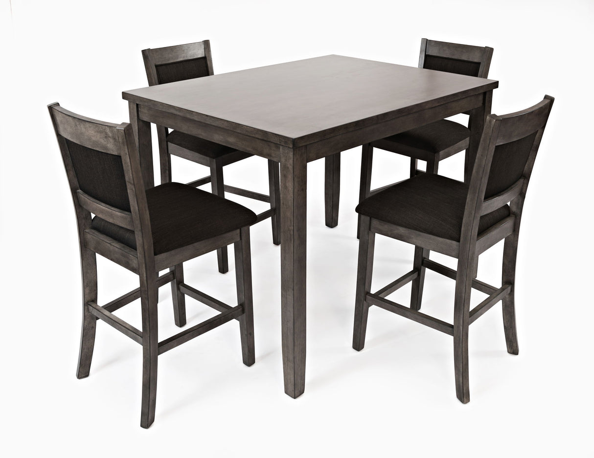 Greyson Heights - Counter 5 Piece Dining Set - Gray-Brown