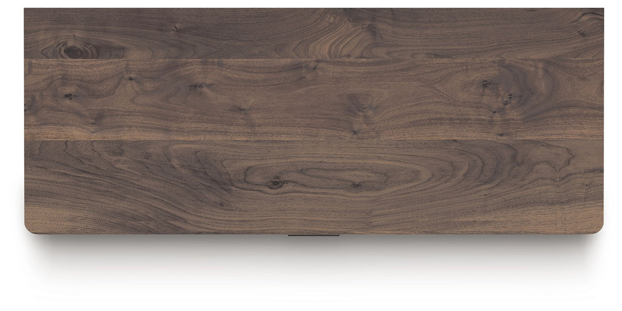 Pamytta - Brown - Five Drawer Wide Chest