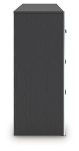 Zuraleus - Black - Six Drawer Dresser