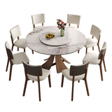 Dining Table Set With Wooden Base